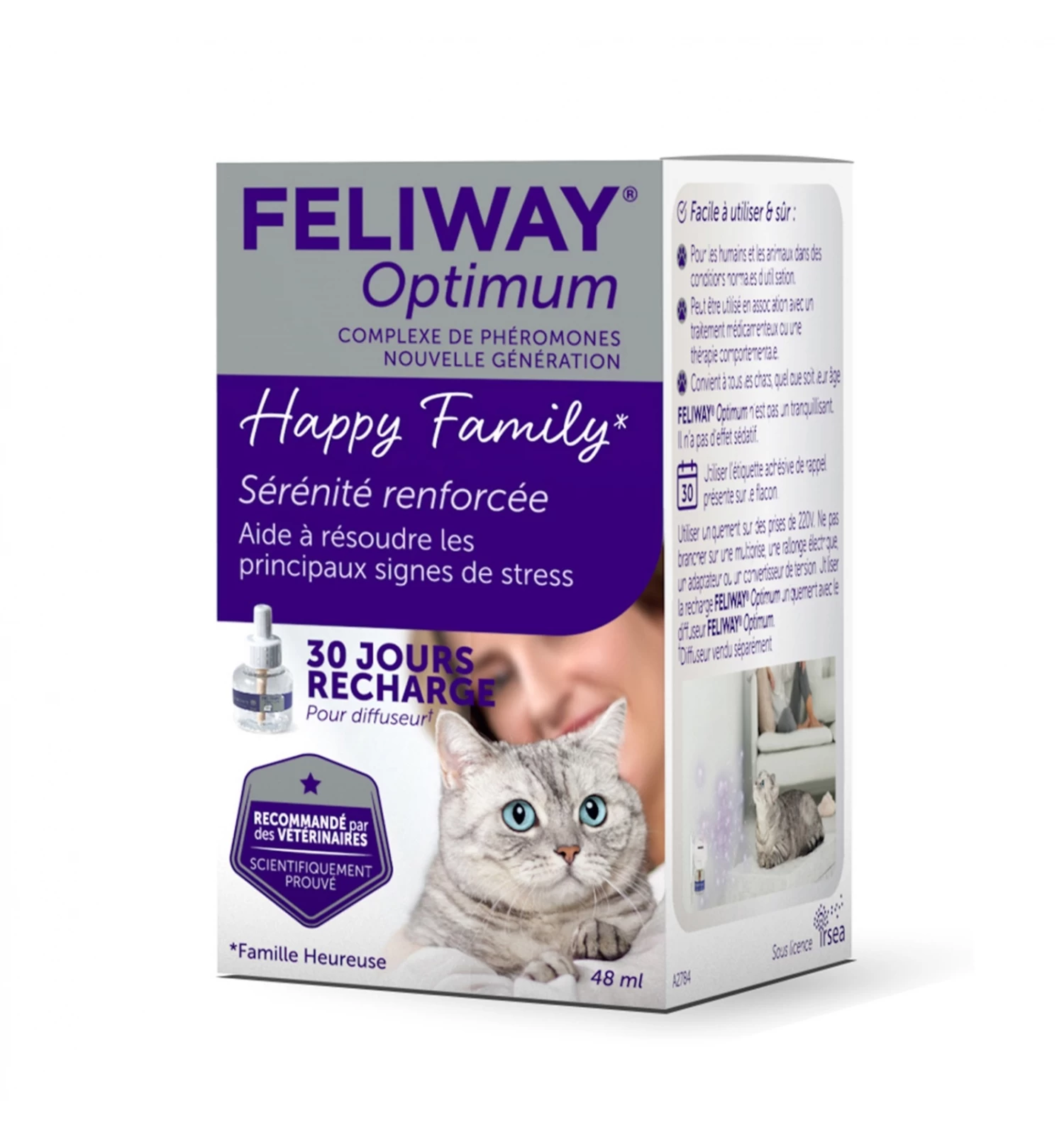 Diffuseur Et Recharge Feliway Optimum (1 Mois - 48ml) 1 Diffuseur Et Recharge Feliway Optimum (1 Mois - 48ml)