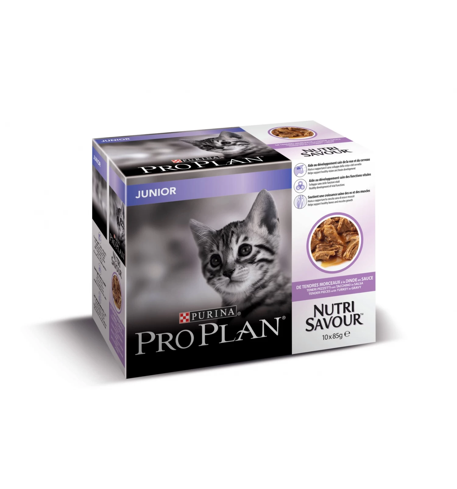 Purina Pro Plan - Nutrisavour KITTEN En Sauce Dinde 1 Purina Pro Plan - Nutrisavour KITTEN En Sauce Dinde